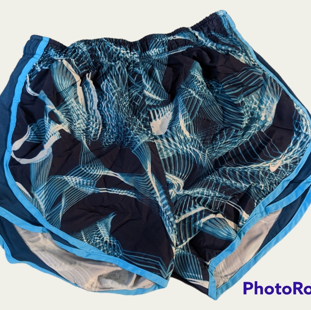 Blue Abstract Nike Dry-Fit Shorts